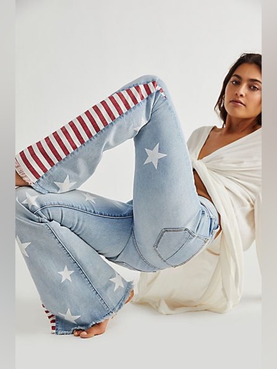 DRIFTWOOD Denim - DRIFTWOOD FLARE JEANS "STARS & STRIPES FARRAH"